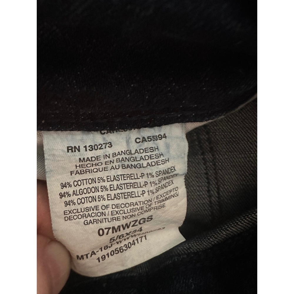 Wrangler Womens Bootcut Jeans Dark Wash Stretch Denim Size 5/6x34 Western Rodeo - Picture 7 of 7